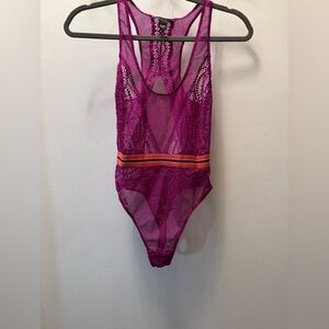 Victoria Secrets teddy hot pink size medium